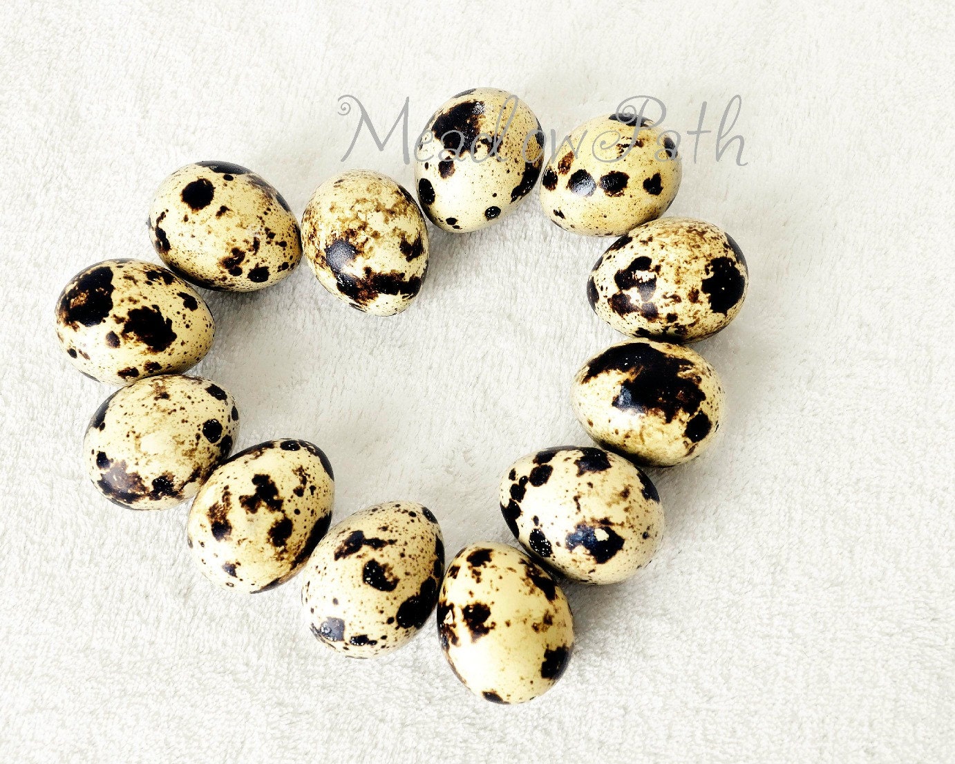 Quail Eggs, Heart, Spotted Eggs, Bird, Love, 8x10 Photo, 'Quail of Hearts'