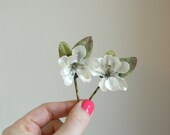 Fae Wood 'Freya' Bobby Pin Set - Ivory Bride Bridesmaid Rustic Woodland Wedding