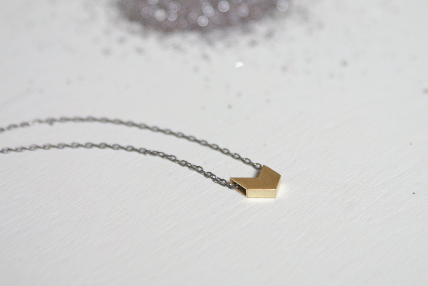 the Mini Chevron necklace