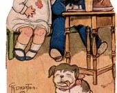 Dolly Dingle Grace Drayton WWI Christmas Illustration - Original 1918