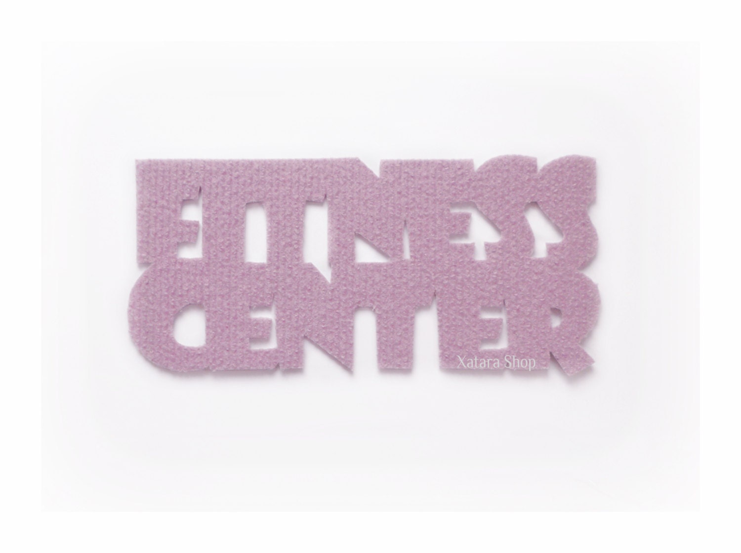 Gym mat. Personalized rug "Fitness center".