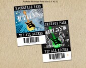 Rockstar Birthday VIP Backstage Passes - Party like a Rockstar- Rock n Roll Birthday - Custom, Digital, Printable designs Il_170x135