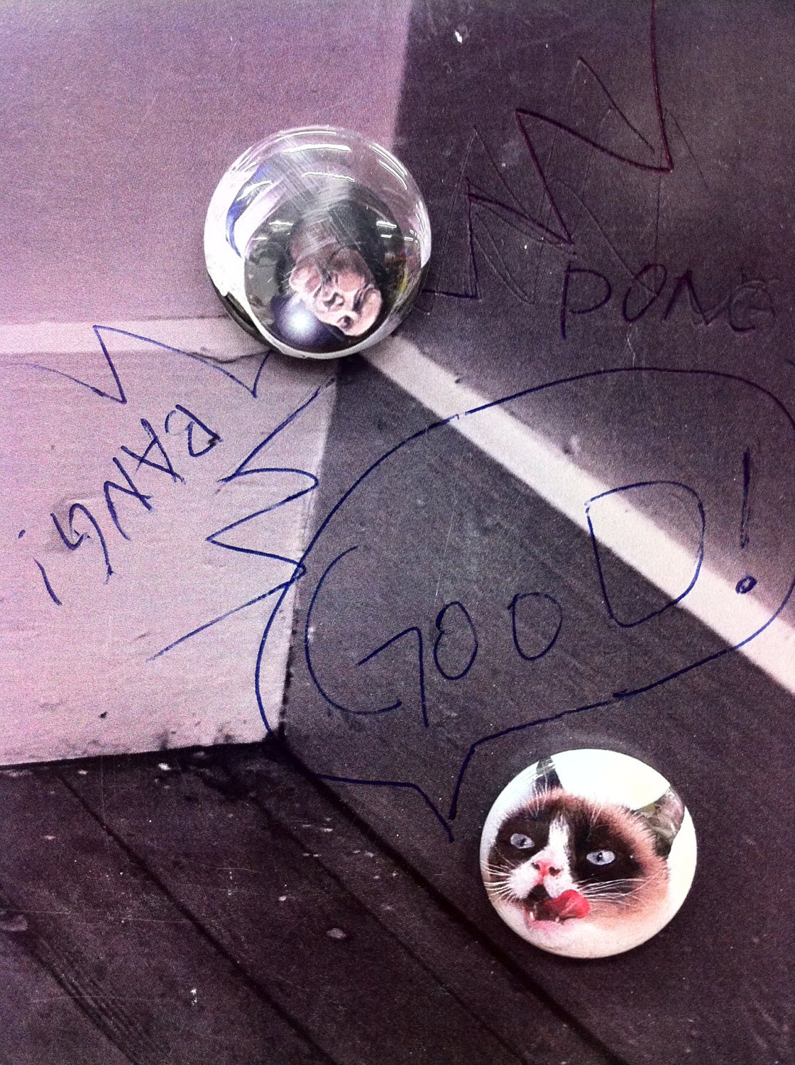 Astronaut tart sauce, one inch fridge magnets