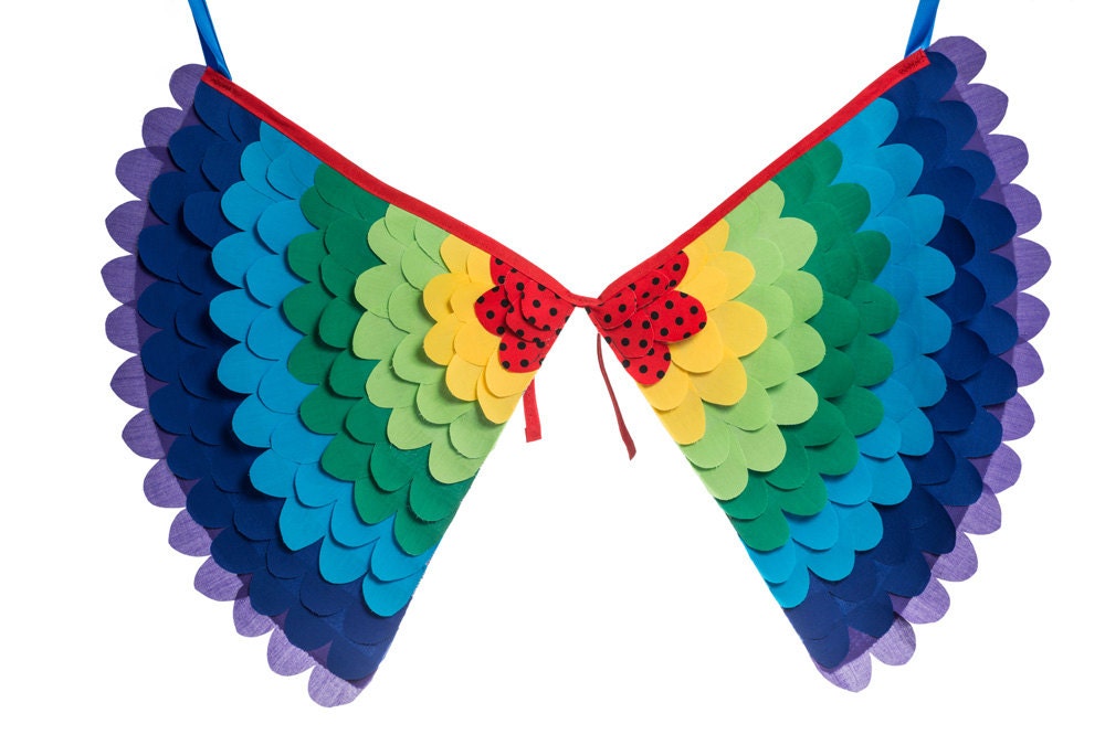 MEDIUM SIZE - Fancy Dress Costume Bird Wings, Fairy Wings, Super Hero Wings, Toddler Pretend Play Accessory - The Phoebe Wings