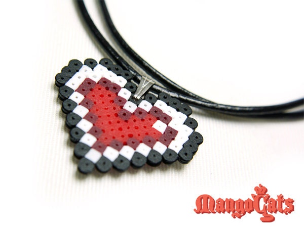 Valentine's day Heart bead sprite necklace