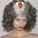 Purple and White Veiled Fascinator - 'Strawberry Cheese Cake'