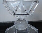 Vintage, Glass Perfume Bottle With Stopper