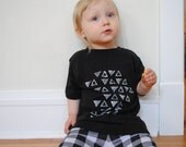 Unisex baby t-shirt, hand-printed