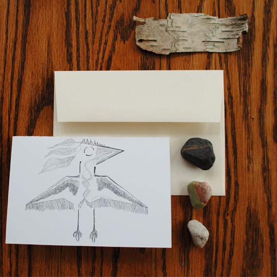 The Ceremonial Crow - Illustrated Greeting Card