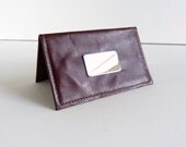 Sterling Silver and Leather Reed and Barton Card Holder Wallet