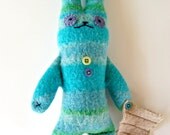 Bunny Rabbit OOAK - Handmade Upcycled Art Doll