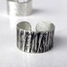 Hammered Sterling Silver cuff ring in two different styles