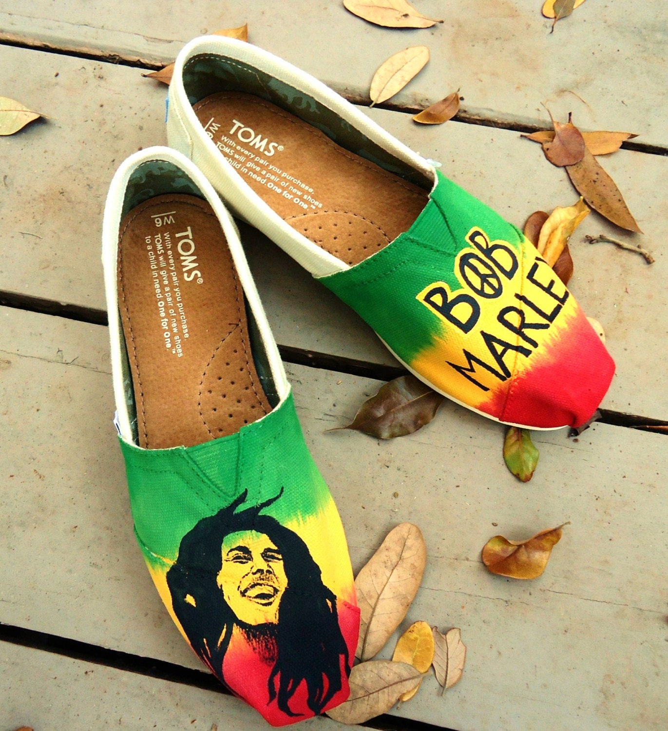 Bob Marley Themed TOMS