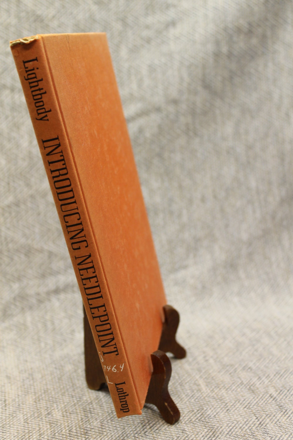 Introducing Needlepoint Vintage Book Orange How To Crafty