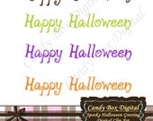 Spooky Halloween Word Art  - Commercial and Personal Use