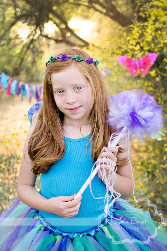 Custom Colors Tulle Puff Magic Fairy Wand