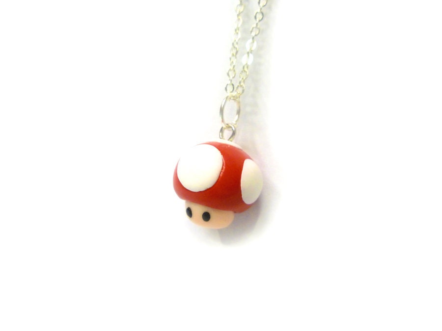 Mario Mushroom Necklace