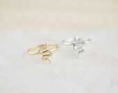 snake ring CHOOSE ONE gold / silver