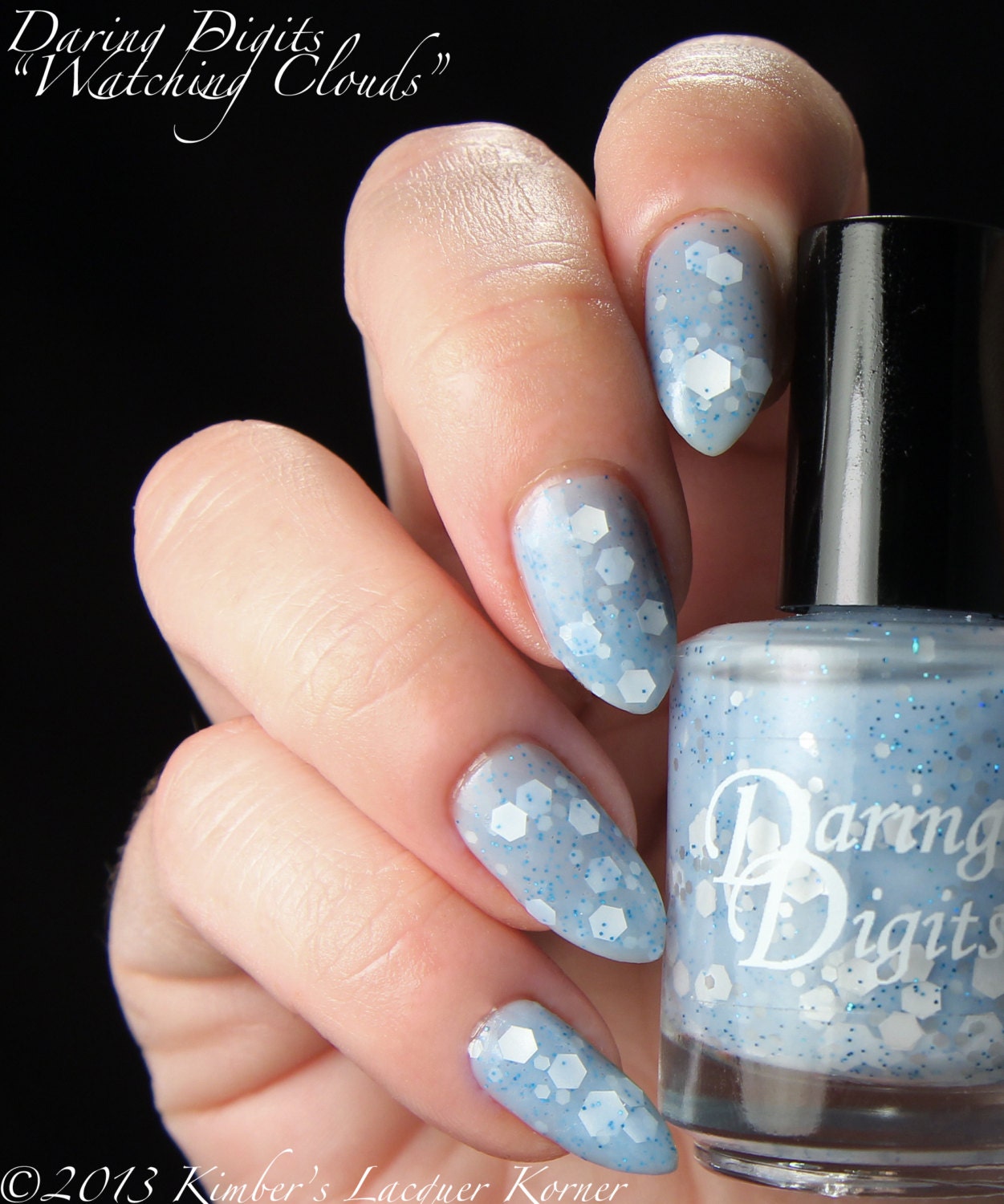 Watching Clouds  Handmade Nail Polish 15ml Full Size Bottle