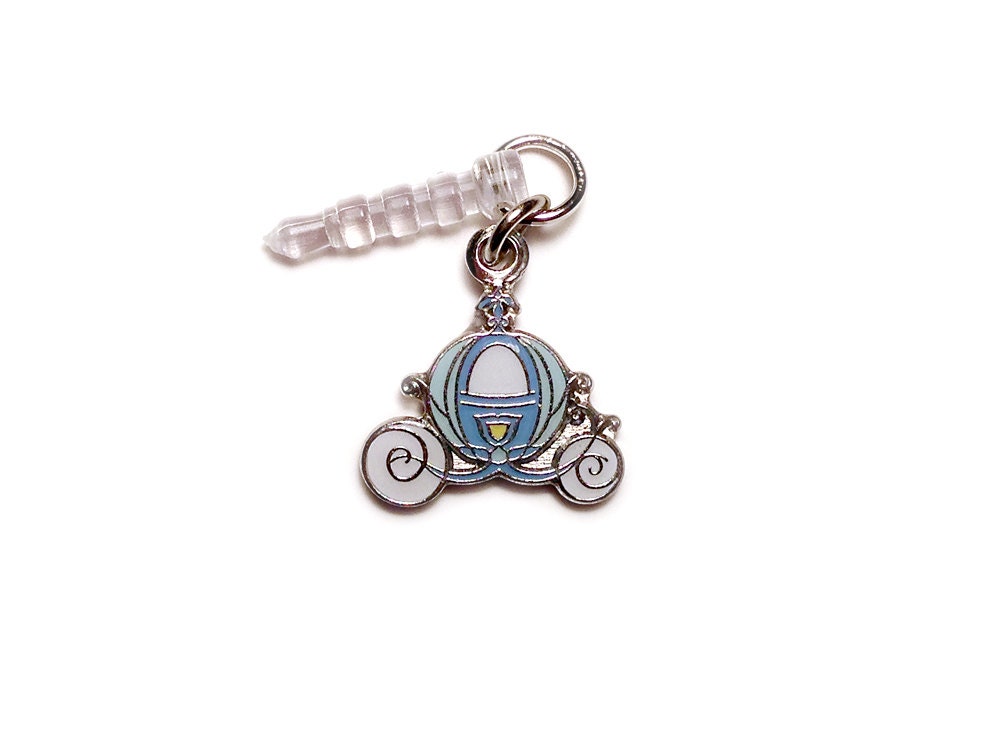 Cinderella carriage Disney princess dust plug phone charm - iphone 4 4s 5 android ipad ipod cellphone accessory