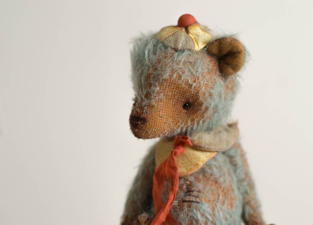 Sky Blue Teddy Bear Oleg  - Soft Toys Stuffed With Love