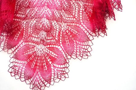 Red bridal  shawl - red bride wrap
