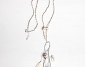 Whispering Winds - Long Crystal Charm Necklace