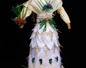 White and Silver Yule Goddess