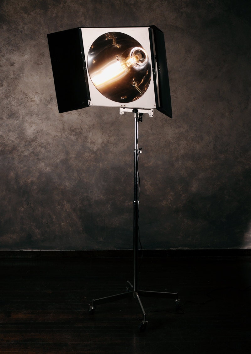 industrial floor lamp from vintage photography light and stand