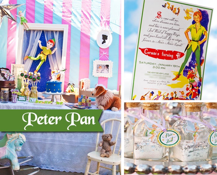 Peter Pan Party Printable Birthday KIT - Neverland Tinkerbell Peter Pan Party - Digital File - PDF