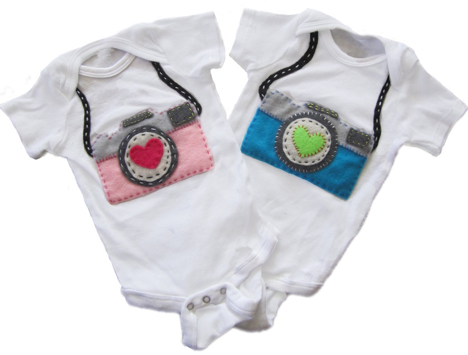 Mini Photographer Camera Bodysuit - Choose your own colors
