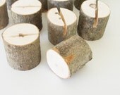 5 Natural Maple Wood Place Card Holder Table Number Holder Rustic Wedding Table Decor