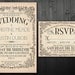 Rustic Wedding Invitation Set Vintage - Printable