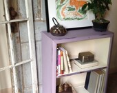 Small Painted Distressed Bookcase or Nightstand for Small Apartment Living