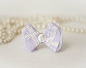 Purple Bow Hair Clip- Bow Hair Accessory - Girl's Hair Accessory - Flower Girl Accessory - Spring Accessory