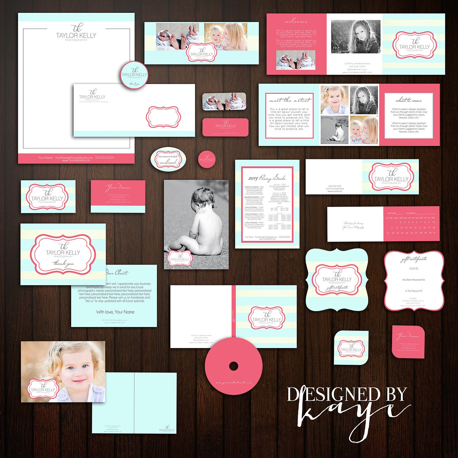 INSTANT DOWNLOAD 26 PIECE Business Marketing Set Photography Marketing Set Business Branding Templates, business forms photography