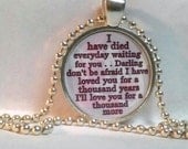 Twilight Pendant Necklaces Choose ONE - Breaking Dawn,Eclipse,New Moon,twilight mom,wolf girl,vampire girl,team twilight,team jacob)