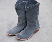 Women's Grey Vintage Boots