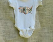 USA Baby Bodysuit - Size Newborn