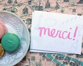Merci French Stationery Thank You Card