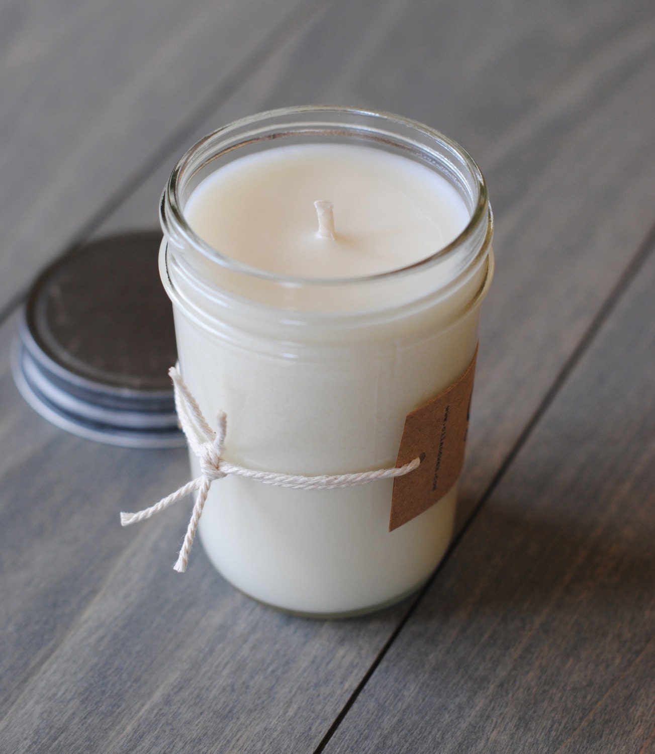 Simply Lavender, Natural Soy Candle in Reusable Glass Jelly Jar, eco-friendly