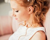 Bridal pearl comb, silver pearl comb, wired comb, wedding comb, hair comb, Wedding Pearl Hair Comb
