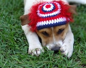 July 4th Dog Hat Costume - Fourth of July Dogs - The Patriotic Wackadoodle Dog Hat