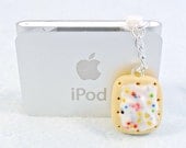 Poptart Dust Plug Charm, Phone Charm, For iPod or iPhone, Cute, Kitsch, Kawaii :D