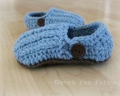CUSTOM Crochet Baby Loafers with Buttons Cotton Crochet Ribbed Infant Booties Boys Ribbed Baby Shoes MADE to ORDER