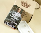 Moriarty: Keep Calm Honey you should see me in a crown square pinback button Ver2.