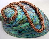 JEWELRY SALE - Byzantine Weave Chain Maille Necklace made of Bronze, Chainmaille is a wonderful gift for anytime...