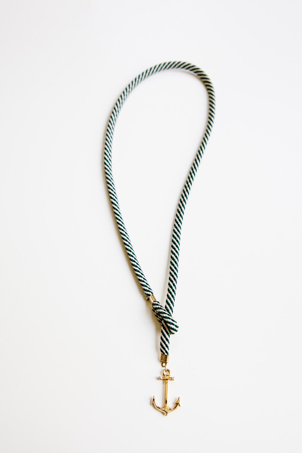 Boats and Bows Signature Anchor Cord Necklace