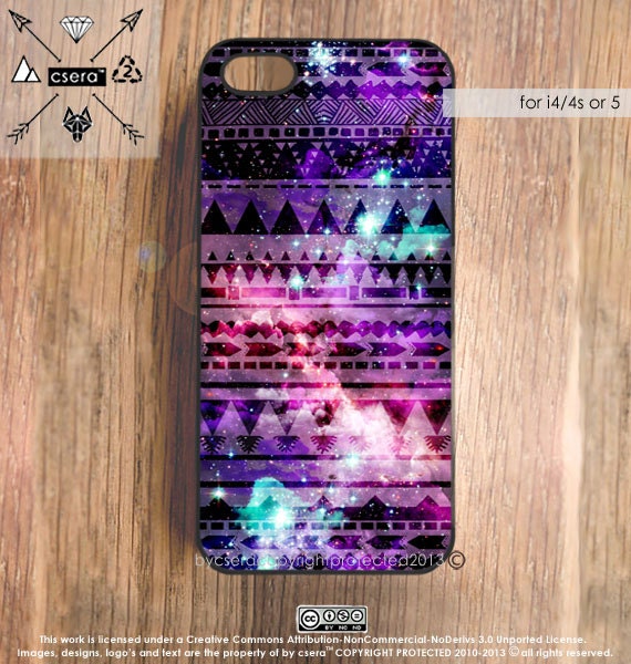 iPhone 4 Case Galaxy, Tribal iPhone 4s Case, Aztec iPhone 4S Case, Space iPhone Case, Silicone iPhone Case or Plastic iPhone Case