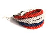 NAUTICAL rope BRACELET - statement bracelet  - rope bracelet  - wide - paracord - cord - spring trends - summer trends - see also NECKLACE